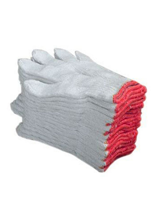 Generic COTTON garden GLOVE 10 pairs Assorted 22x11cm  - Image 3