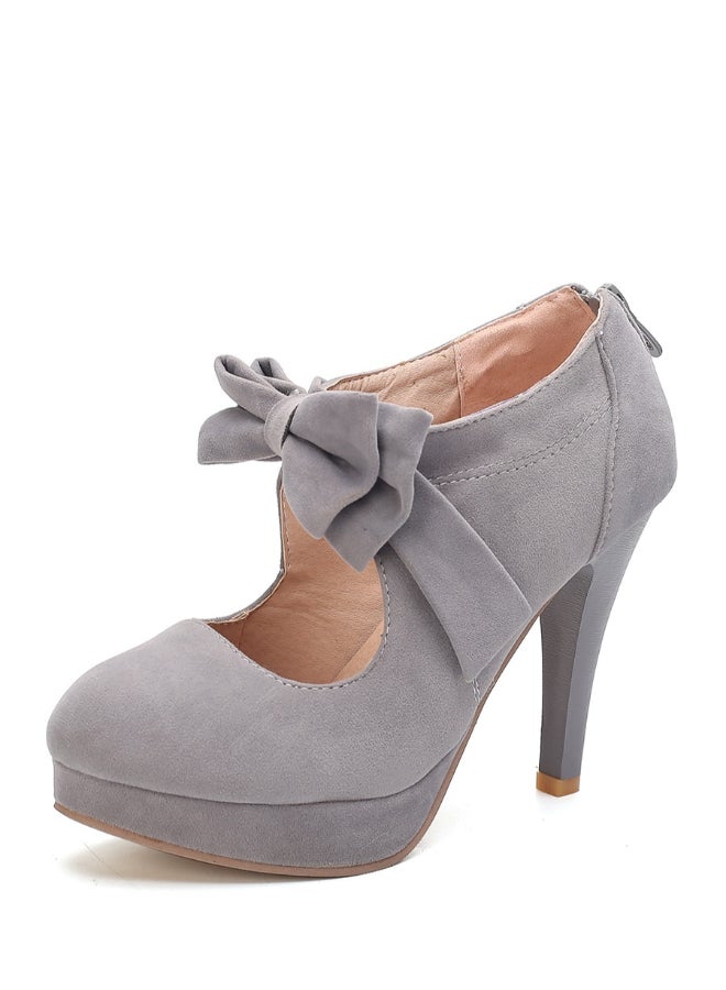 Stylish Comfortable Pumps Grey 