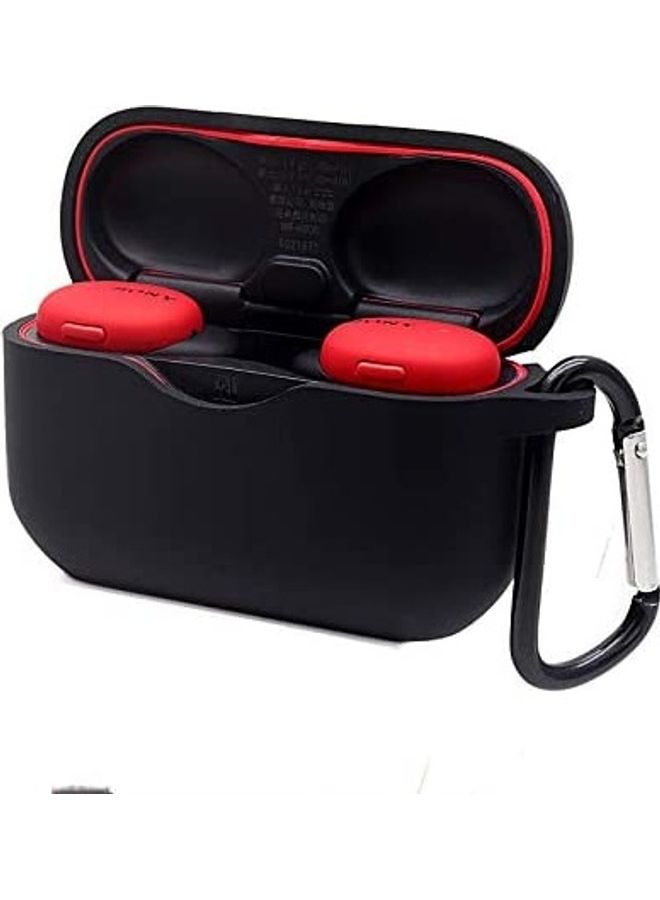 Generic - Silicone Case For Sony WF-H800 Wireless Headset Black - Image 1