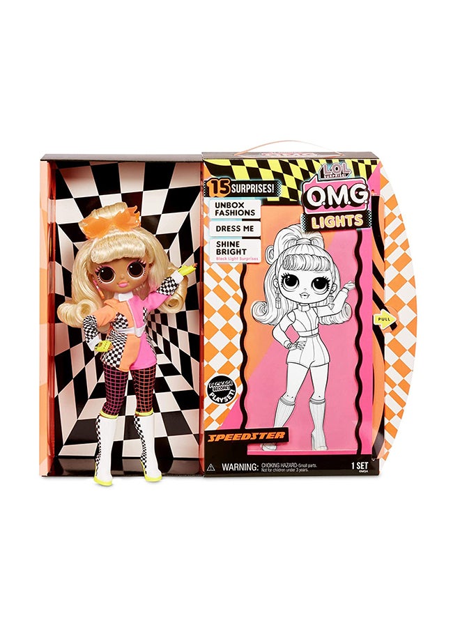 L.O.L. SURPRISE! - Omg Light Speedster Fashion Doll Multicolored With Removeable Hands Glow In The Dark 25.7x7.4x31.1cm - Image 1