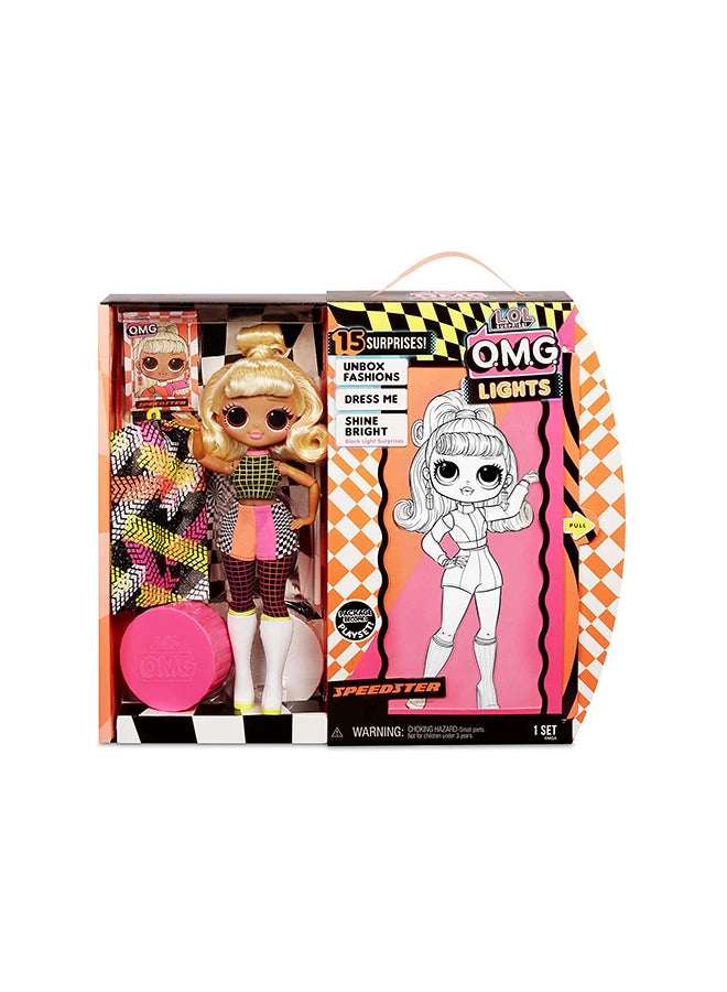 L.O.L. SURPRISE! - Omg Light Speedster Fashion Doll Multicolored With Removeable Hands Glow In The Dark 25.7x7.4x31.1cm - Image 1