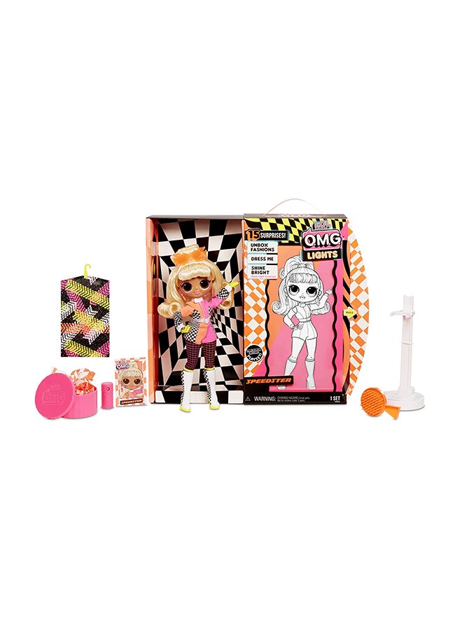 L.O.L. SURPRISE! - Omg Light Speedster Fashion Doll Multicolored With Removeable Hands Glow In The Dark 25.7x7.4x31.1cm - Image 1