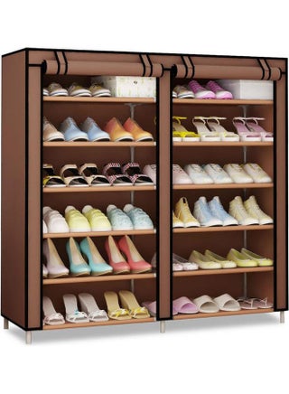 12-layer Simple Dust Proof Shoe Rack Brown - v1615977913/N45400721A_1