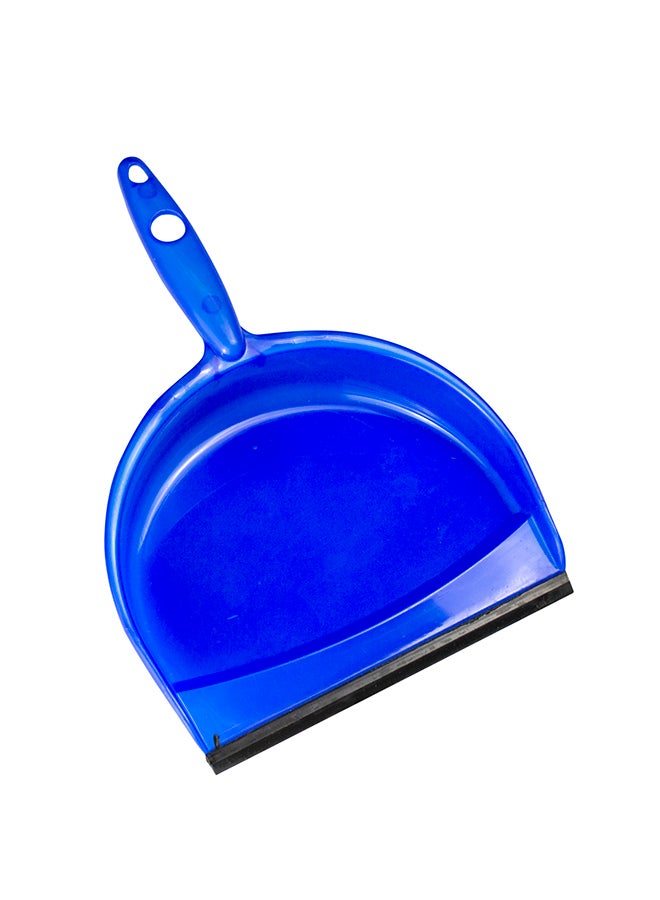 MERY Broom & Mop Dust Pan With Rubber Brush Blue  - Image 3