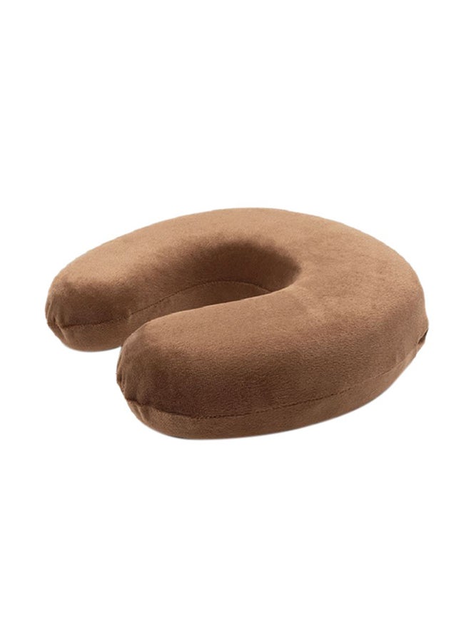 Sharpdo Travel Neck Pillow Memory Foam Brown 30x30cm 