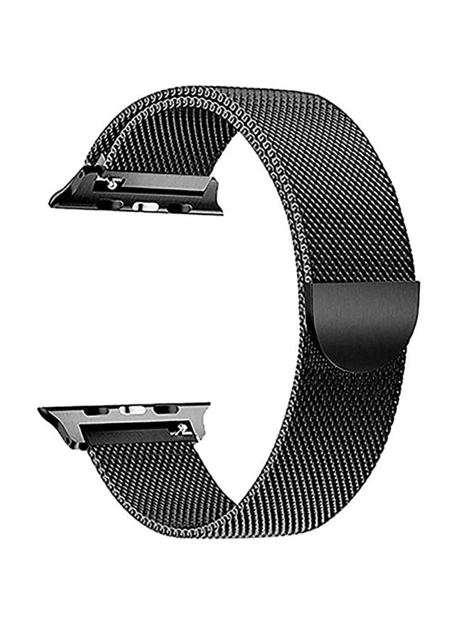AMTCO Milanese Loop Replacement Band For Apple Watch Black  - Image 1
