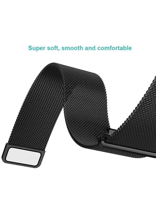AMTCO Milanese Loop Replacement Band For Apple Watch Black  - Image 3