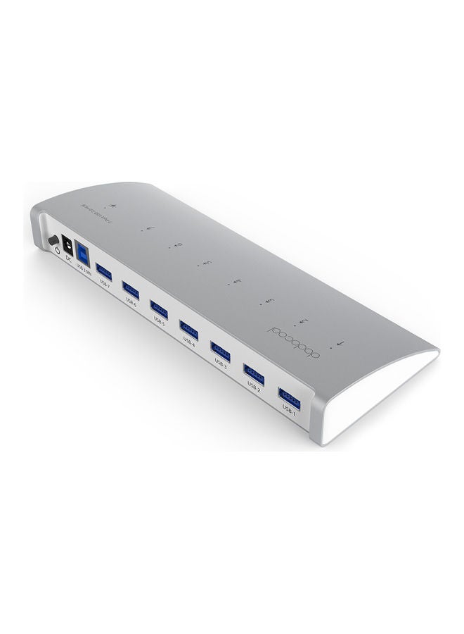dodocool - 7-Port USB 3.0 Hub Silver - Image 1