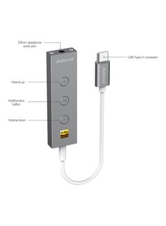 dodocool USB-C To 3.5mm Audio Jack Adapter Grey  - Image 2