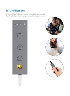 dodocool USB-C To 3.5mm Audio Jack Adapter Grey  - Image 3