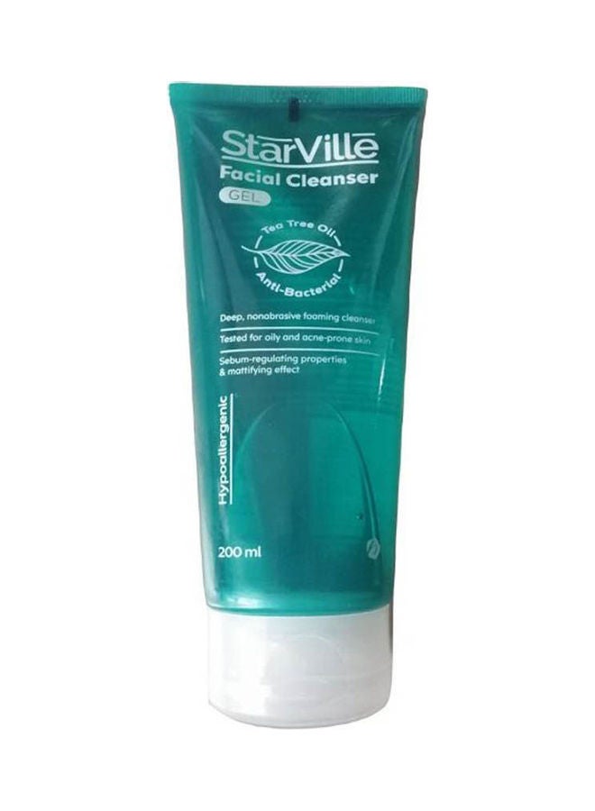 Facial Cleanser Gel Tea Tree Oil Anti-Bacterial Green 200ml - v1615979373/N45401951A_1