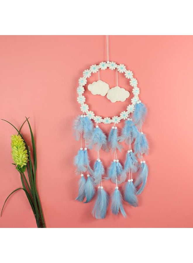 AnneFish Little Daisy Feather Dream Catcher Blue - Image 2