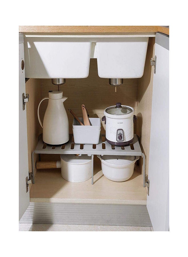 Counter Shelf Storage Organizer Grey 36x24x15cm - Image 4