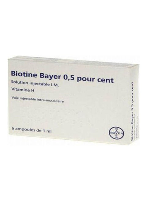 Biotine and Bepanthene Ampoules White