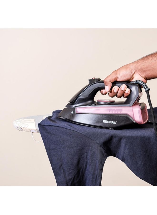 جيباس - جهاز كي بالبخار كهربائي سلكي 2400 W GSI7791 أسود/أحمر - Image 1