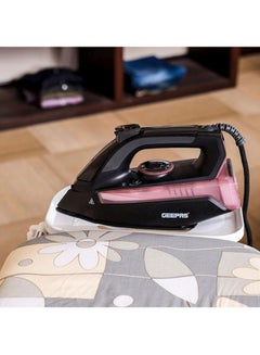 GEEPAS Ceramic Steam Iron With Temperature Control,Dry & Steam Function/Compact And Handy Design, Suitable For All Kinds Of Fabric 2400 W GSI7791 Black/Red  - Image 5