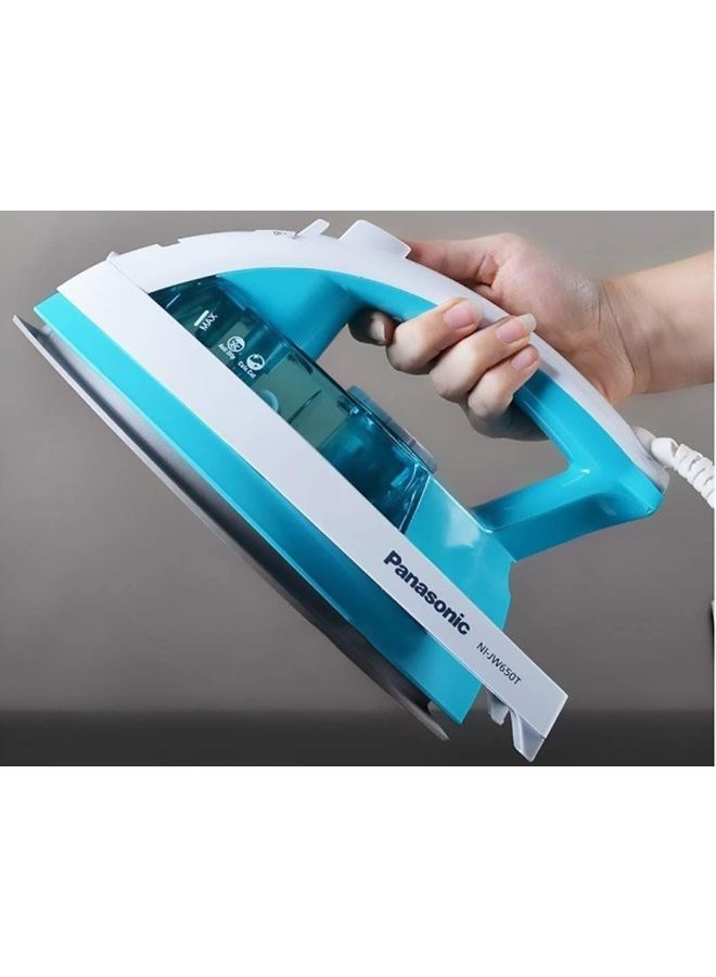 Panasonic Vertical Plastic Steam Iron NI-JW650T Blue/White - Image 4