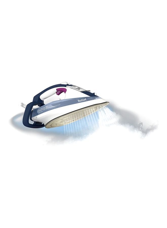 Tefal - Aquaspeed precision Steam Iron, 190 g Steam Boost, Auto-off,  Durilium Autoclean Technology Soleplate 2600.0 W FV5546 Blue/White - Image 1