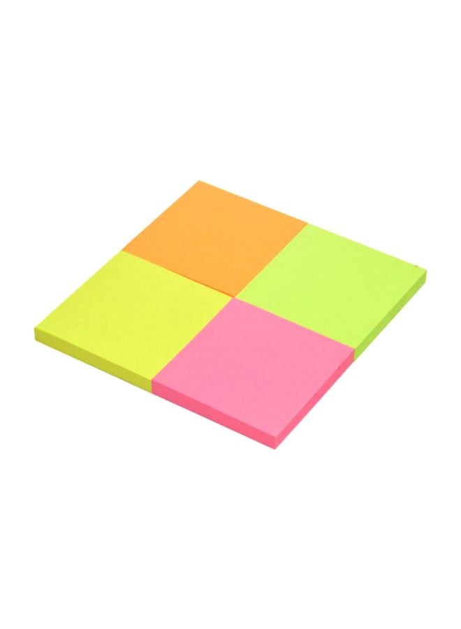 إف اي أس  أوراق ملاحظات لاصقة مكونة من 400 فرخ وردي/أخضر/برتقالي - Image 1