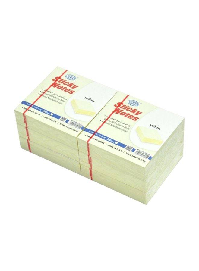 FIS 6-Piece Sticky Notes Set Yellow  - Image 3