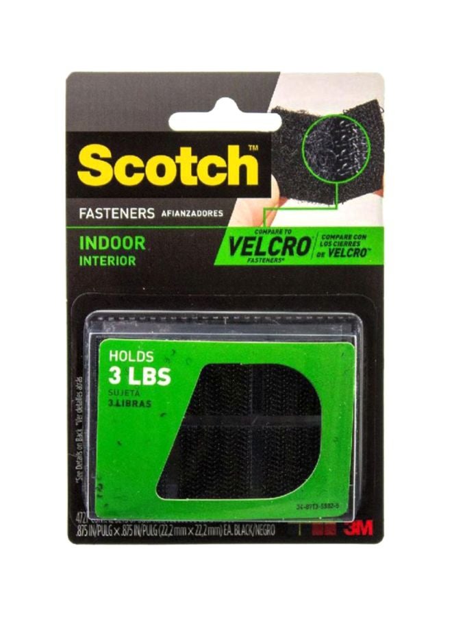 سكوتش مثبت خلفي مربع بلاصق داخلي أسود