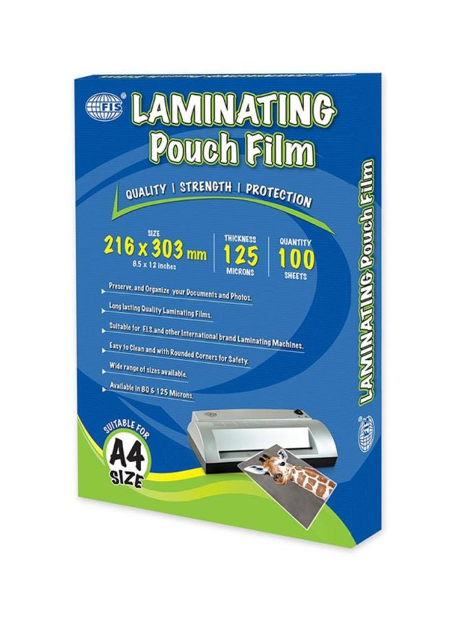 FIS 100-Piece Laminating Films Clear - Image 2