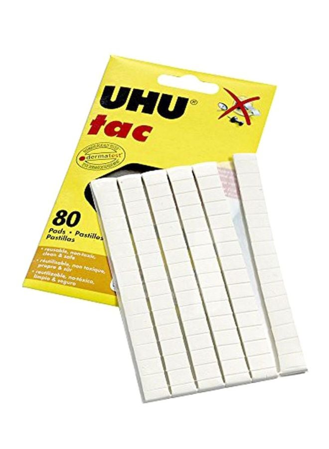 UHU 80-Piece Glue Pad White - Image 1