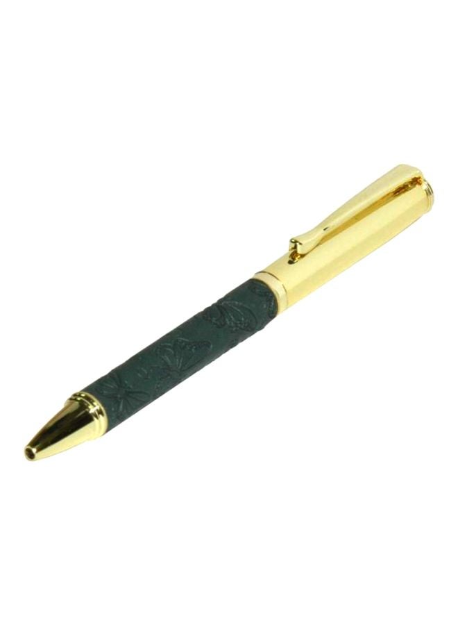 إف اي أس  قلم حبر جاف بغلاف من البولي يوريثان المزخرف مع علبة هدايا ذهب / أخضر - Image 1