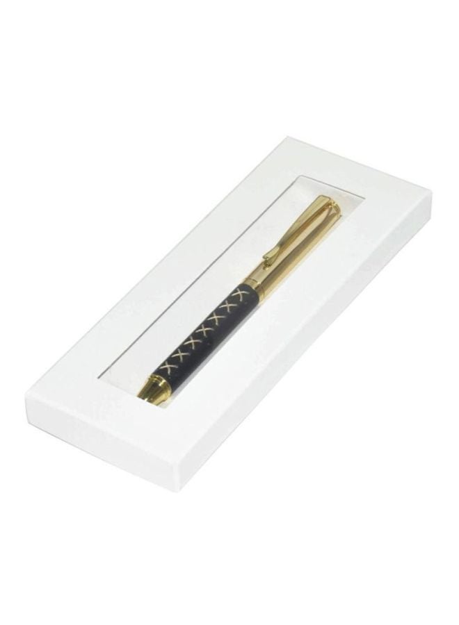FIS Ball Point Pen With Italian Wrapper And Gift Box Gold/Black - Image 2