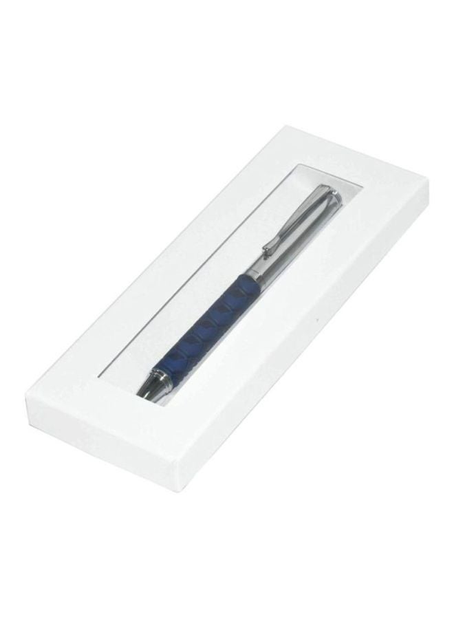 FIS - Ballpoint Pen With Wrapper And Gift Box Blue/Silver - Image 1