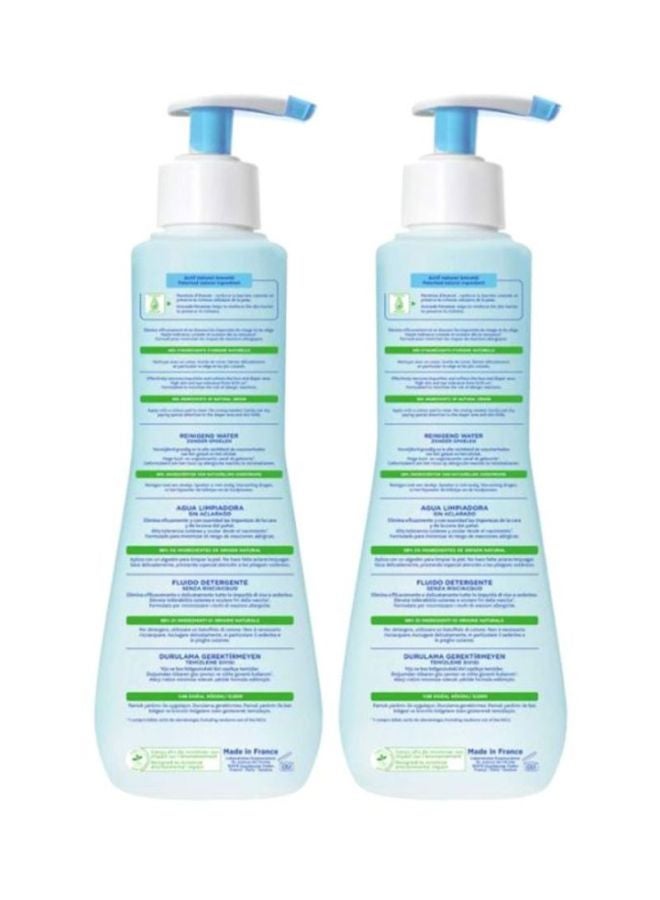 Mustela Pack of 2 No-Rinse Baby Cleansing Water, 300ml  - Image 2