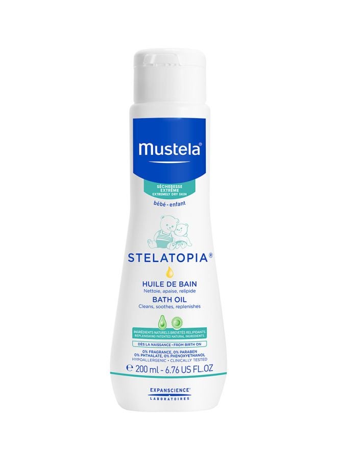 Mustela - Stelatopia Bath Oil - 200ml - Image 1