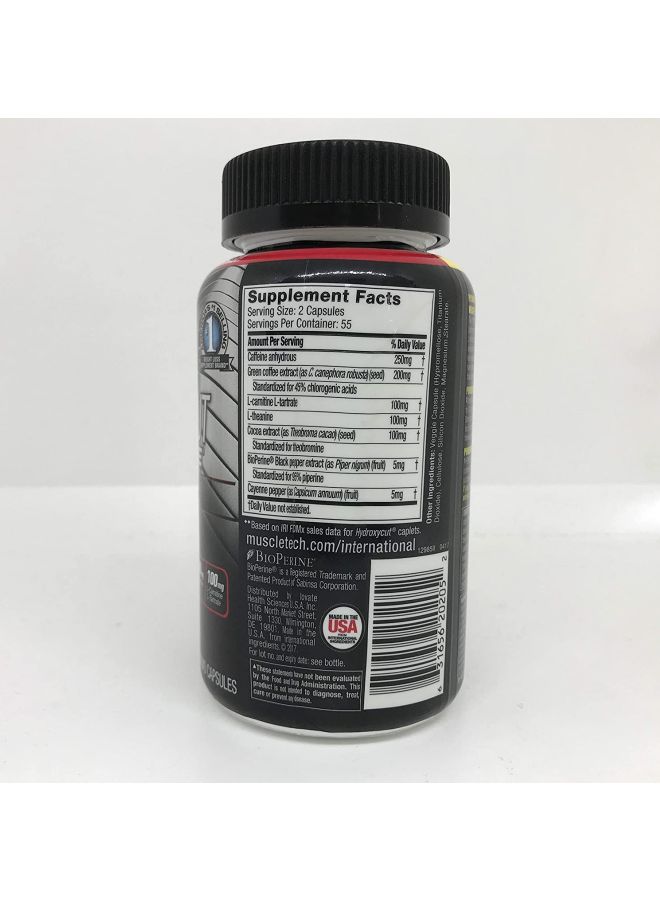 MuscleTech - Hydroxycut Hardcore Elite Weight Loss 110 Capsules - Image 1