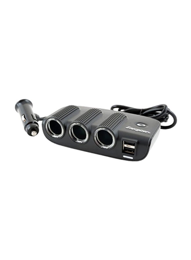 Energizer Triple 12V Socket Adaptor With USB Ports  - Image 1