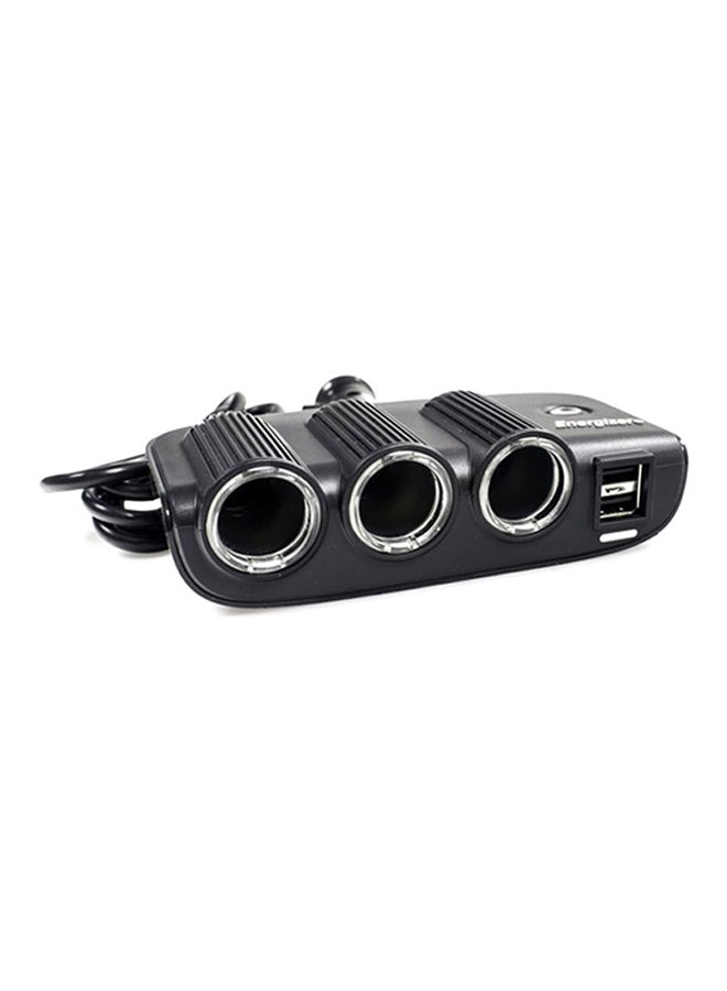 Energizer Triple 12V Socket Adaptor With USB Ports  - Image 2
