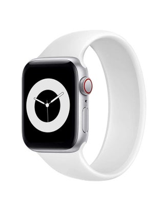 Solo Loop Stretchable Silicone Replacement Strap For Apple Watch 38/40 mm White - v1615983989/N45208268A_1