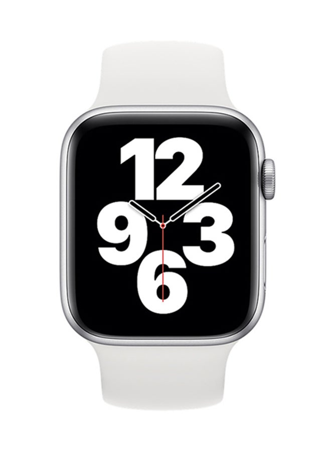INEIX - Solo Loop Stretchable Silicone Replacement Strap For Apple Watch 38/40 mm White - Image 1