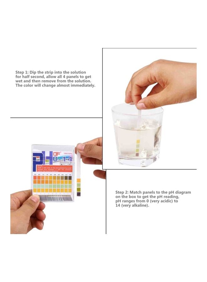 Generic 100-Piece pH Test Paper Stripe Multicolour  - Image 4