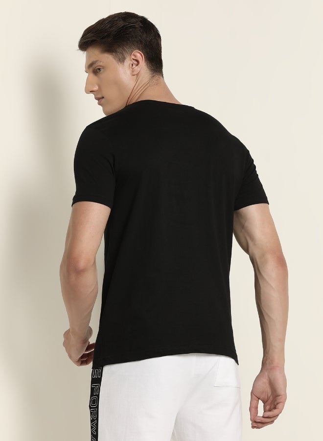 ABOF Crew Neck Stylish T-shirt Red/Black/ White - Image 2