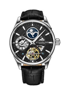 Stuhrling Men's Skeleton Automatic Wrist Watch 3918.2 - 43 mm - Black  - Image 1