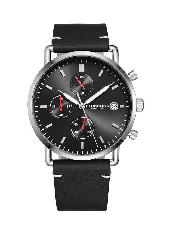 Stuhrling - Men's Eton Chronograph Watch 3903.2 - 38 mm - Black - Image 1