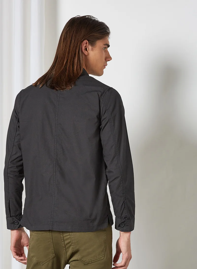 BRAVE SOUL Basic Cotton Shacket