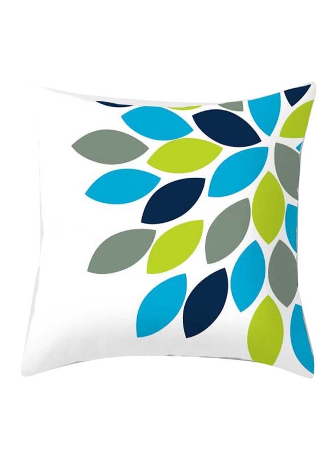 RISHAHOME Flower Printed Cushion Cover Cotton Blend Multicolour 45 x 45cm 