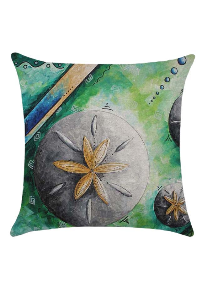 RISHAHOME Printed Cushion Cover cotton_blend Multicolour 45 x 45cm 