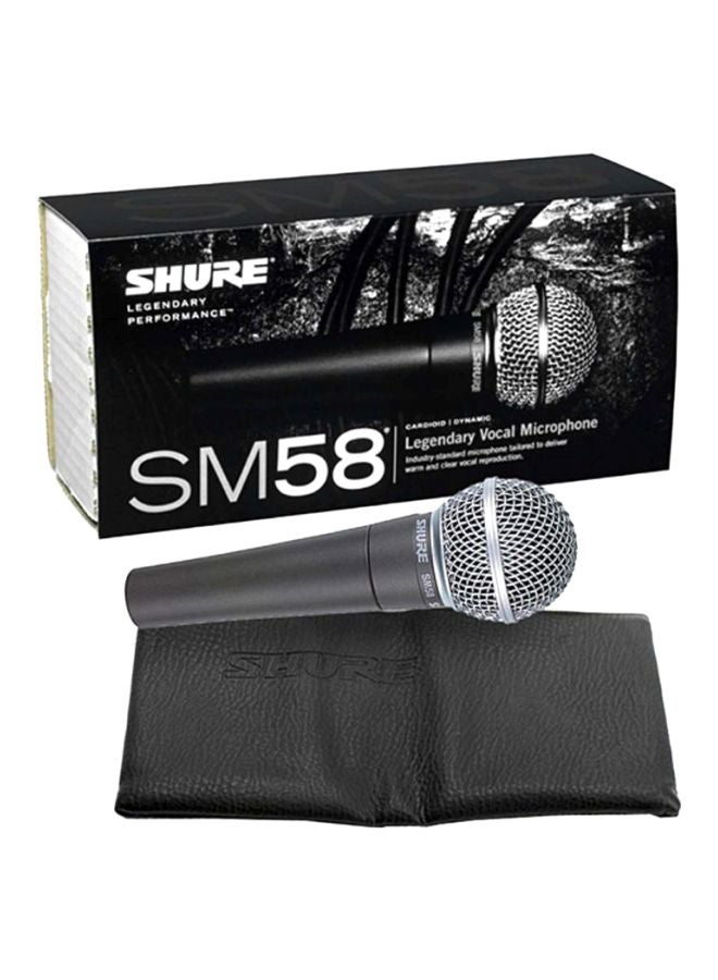 Shure - Cardioid Dynamic Vocal Microphone SM58-LCE-X Black - Image 1