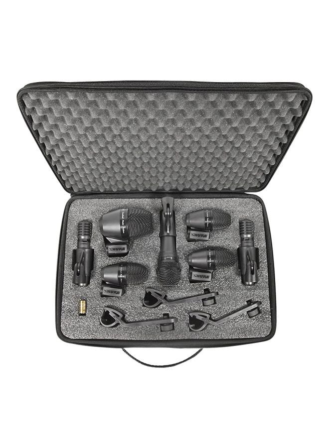 Shure 21-Piece PGA Drum Microphone System Set PGADRUMKIT7 Black/Silver  - Image 2