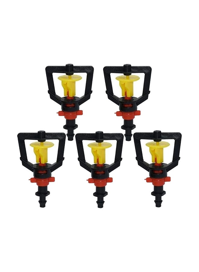 5-Pieces Garden Irrigation Rotating Misting System Multicolour 3.5 x 6cm - Image 1