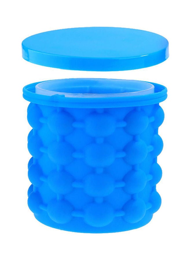 AIWANTO 2 In 1 Ice Cube Mold And Bucket Blue  - Image 2