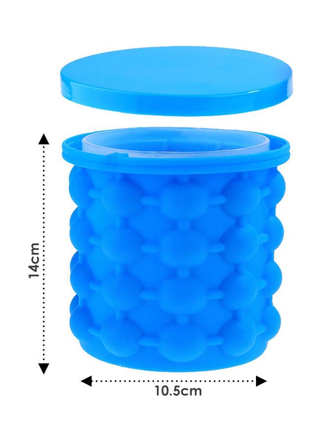 AIWANTO 2 In 1 Ice Cube Mold And Bucket Blue  - Image 3