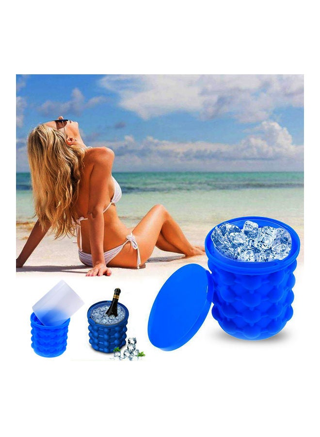 AIWANTO Silicone Ice Bucket Blue 1Liters  - Image 5